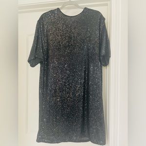 Sequin black dress